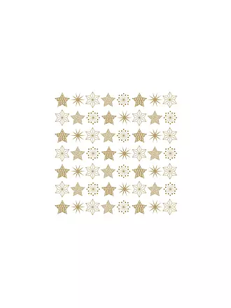 PAPER-PRODUCTS | Weihnachts Lunch-Servietten 33x33cm  PURE STARS | gold