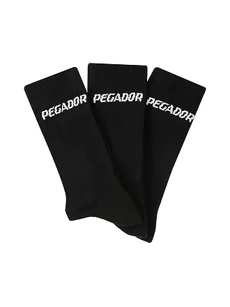 PEGADOR | Socken 3er Pkg black white | weiss