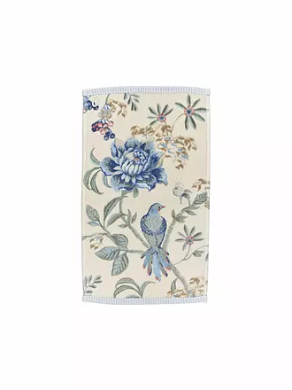 PIP STUDIO | Gästetuch 30x50cm SECRET GARDEN Weiss-Blau | hellbraun