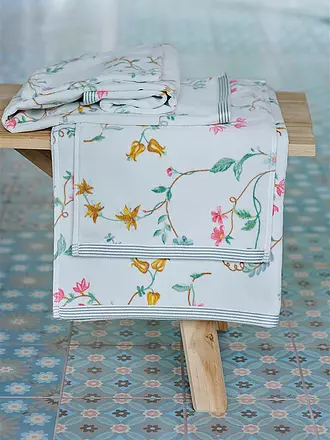 PIP STUDIO | Gästetuch LES FLEURS 30x50cm Khaki | weiss