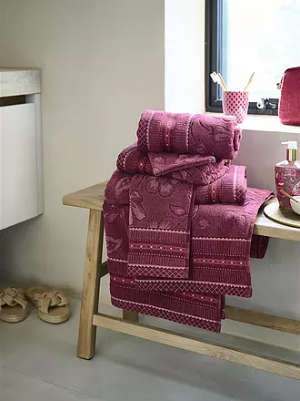 PIP STUDIO | Handtuch  JASMIN JACQUARD 55x100cm Dark Pink | grün