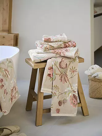 PIP STUDIO | Handtuch 55x100cm SECRET GARDEN Khaki | weiss