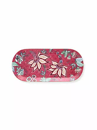 PIP STUDIO | Tortenplatte 33,3x15cm FLOWER FESTIVAL Light Blue | beere