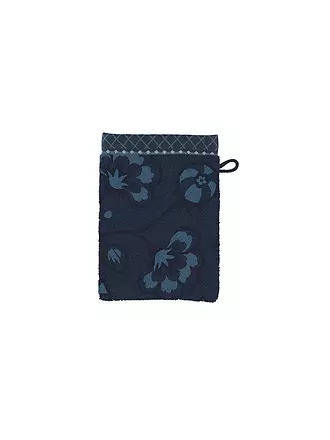 PIP STUDIO | Waschhandschuh  JASMIN JACQUARD 16x22cm Dark Blue | grün