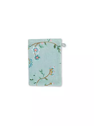 PIP STUDIO | Waschhandschuh LES FLEURS 16x22cm D. Blau | hellblau