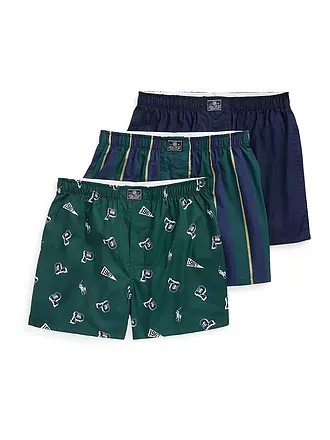 POLO RALPH LAUREN | Boxershorts 3-er Pkg print navy | 