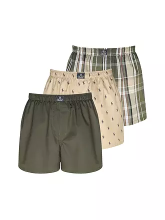 POLO RALPH LAUREN | Boxershorts 3-er Pkg. blau | olive