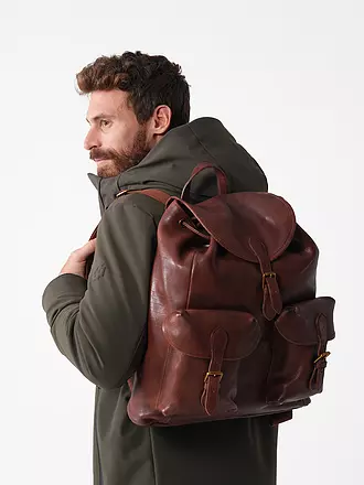 POLO RALPH LAUREN | Leder Rucksack | braun