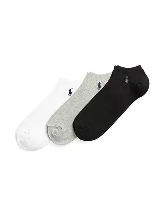 POLO RALPH LAUREN | Sneaker Socken 3er Pkg. black grey white | dunkelblau