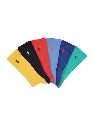 POLO RALPH LAUREN | Socken 6er Pkg. Nvy/Blu/Tom/grn/Sphr/Hylw | bunt