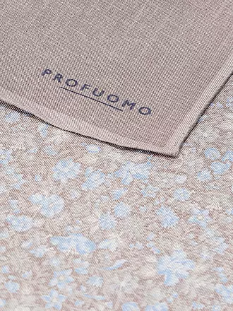 PROFUOMO | Seiden Stecktuch | braun