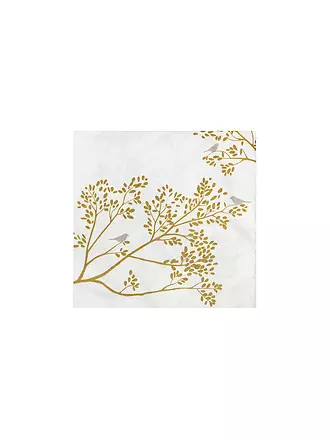 RAEDER | Lunch Servietten 33x33 GOLDVOGEL | gold