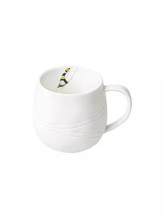 RAEDER | Tasse 7,5cm SCHNEETAG Goldkufen | weiss