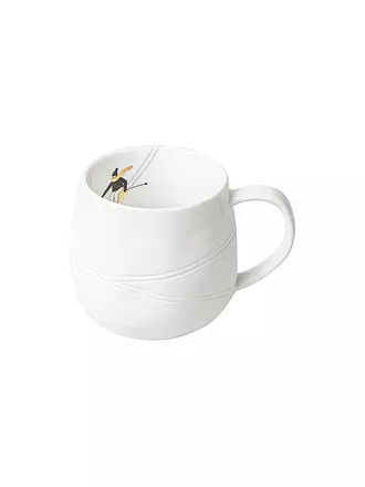 RAEDER | Tasse 7,5cm SCHNEETAG Hundeschlitten | weiss