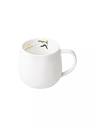 RAEDER | Tasse 7,5cm SCHNEETAG Hundeschlitten | weiss