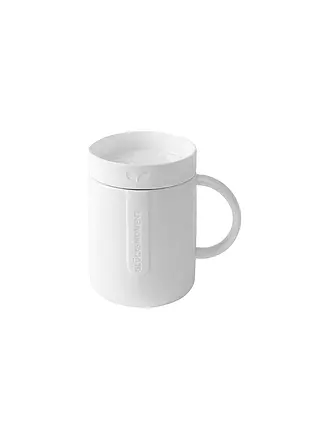 RAEDER | Tasse mit Deckel 8cm Cozy Time GLUECKSMOMENT | weiss