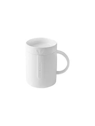 RAEDER | Tasse mit Deckel 8cm Cozy Time LUCK IN A MUG | weiss