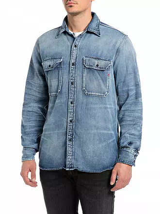 REPLAY | Hemd OVERSHIRT DENIM | blau