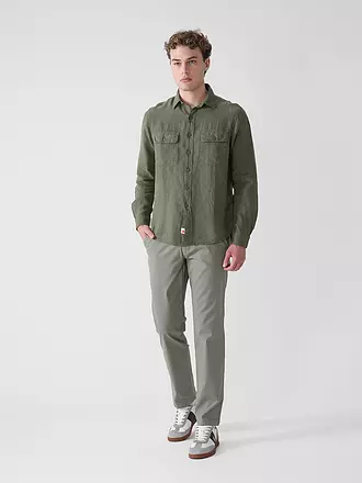 REPLAY | Leinenhemd Regular Fit | olive