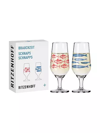 RITZENHOFF | Schnapsglas 2-er Set BRAUCHZEIT #3 und #4 Daniela Garreton 2023 | bunt