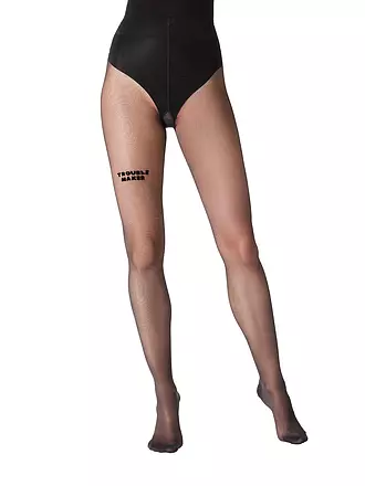 SAINT SASS | Strumpfhose TROUBLEMAKER 40 schwarz | schwarz