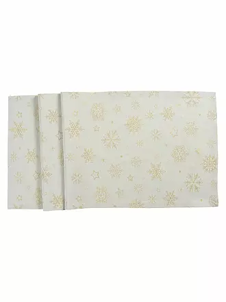 SANDER | Tischset CRISTALLO NEVE 30x50cm Jade | beige