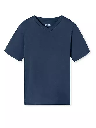 SCHIESSER | Pyjama T-Shirt MIX + RELAX | blau