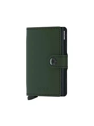 SECRID | Geldbörse - Miniwallet MATTE Mini black & ochre | dunkelgrün