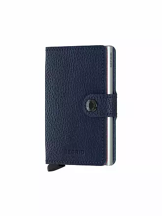 SECRID | Geldbörse - Miniwallet Vegetable Tanned Mini Navy/Silver | blau