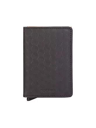 SECRID | Geldbörse - Slimwallet OPTICAL brown & orange | braun