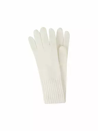 SEEBERGER | Kaschmir Handschuhe | creme