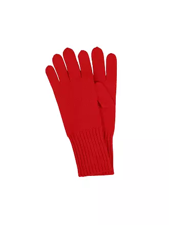 SEEBERGER | Kaschmir Handschuhe | rot