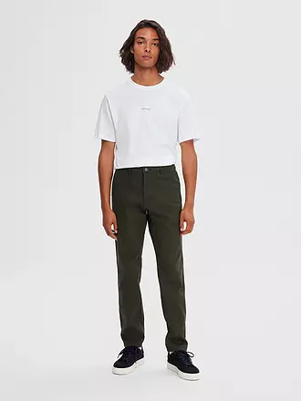 SELECTED | Chino SLH 175 | olive