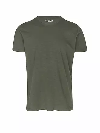 SELECTED | T-Shirt SLHASPEN | olive