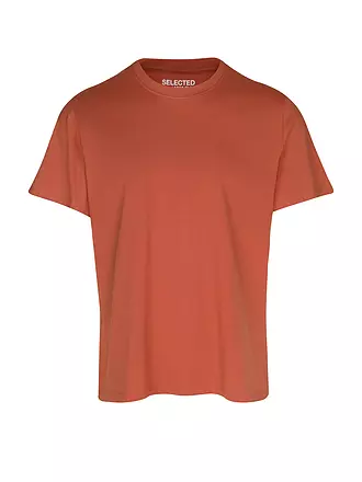 SELECTED | T-Shirt SLHASPEN | orange