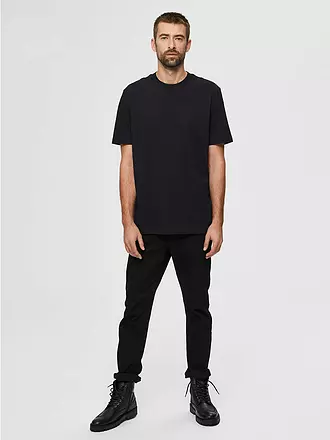 SELECTED | T-Shirt SLHCOLMAN | schwarz