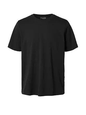 SELECTED | T-Shirt T-Shirt SLHASPEN | schwarz