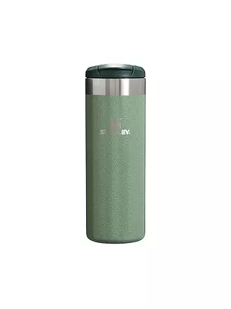 STANLEY | Isoliertrinkbecher AEROLIGHT TRANSIT MUG HAMMERTONE 0,47l Hammertone Green | schwarz