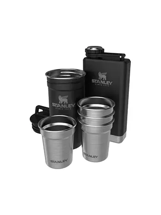 STANLEY | Schnapsglas plus Flachmann Set ADVENTURE PREE-PARTY | schwarz