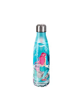 STEP BY STEP | Edelstahl Trinkflasche - Glitter Heart 0,5L | bunt