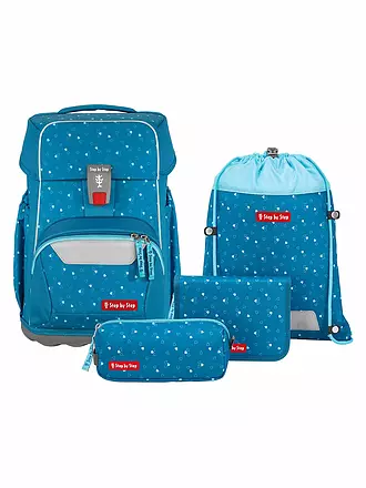 STEP BY STEP | Schultaschen Set 4tlg BASIS Berry Stars | blau