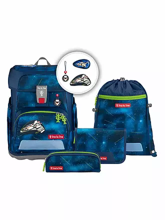 STEP BY STEP | Schultaschen Set 5tlg CLOUD Dino Torex | blau