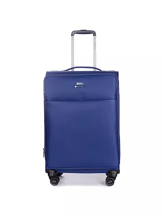 STRATIC | Trolley weich LIGHT M 65cm black | dunkelblau