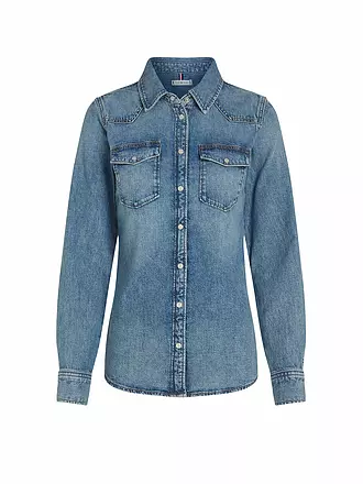 TOMMY HILFIGER | Jeansbluse | blau