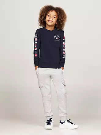 TOMMY HILFIGER | Jungen Langarmshirt | dunkelrot