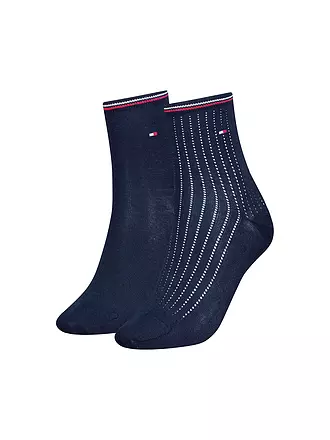 TOMMY HILFIGER | Socken 2-er Pkg navy | weiss