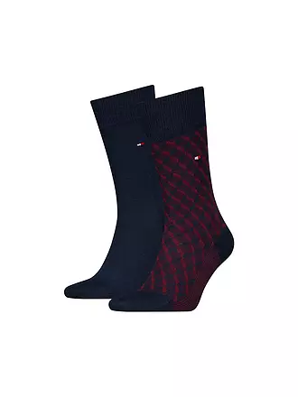 TOMMY HILFIGER | Socken 2-er Pkg navy | camel