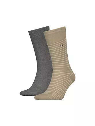 TOMMY HILFIGER | Socken 2-er Pkg. beige | schwarz