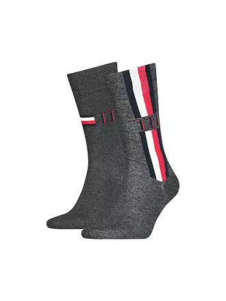 TOMMY HILFIGER | Socken 2er Pkg navy | grau