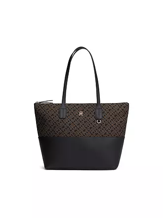 TOMMY HILFIGER | Tasche - Shopper TH JACQUARD | schwarz